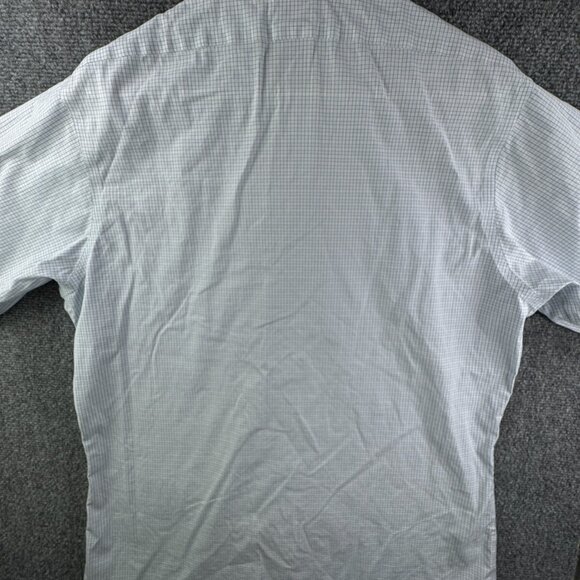 Brooks Brothers STRETCH Blue Check Long Sleeve Cotton Button Up 16.5 34/35 Slim - Picture 15 of 15